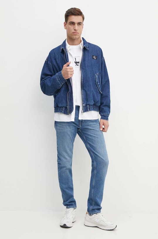 Bavlněné tričko Calvin Klein Jeans J30J325687 bílá AW24