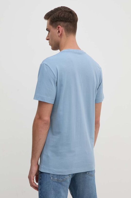 Oblečenie Bavlnené tričko Calvin Klein Jeans J30J325916 modrá