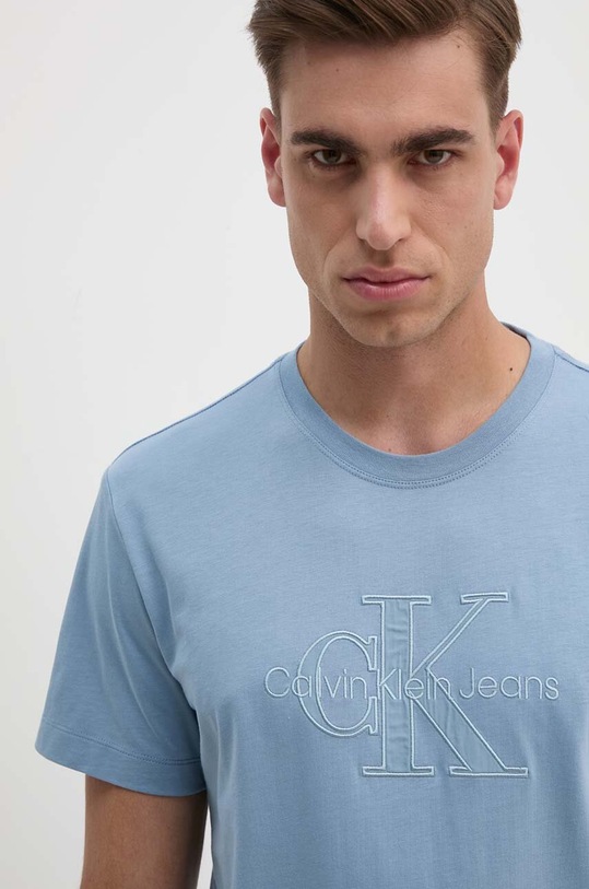 Bavlnené tričko Calvin Klein Jeans modrá J30J325916