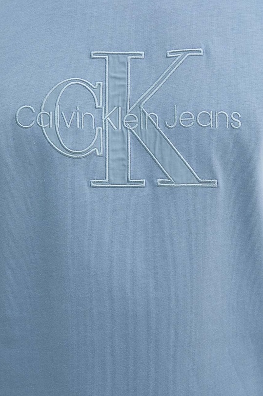 Bavlnené tričko Calvin Klein Jeans J30J325916 modrá