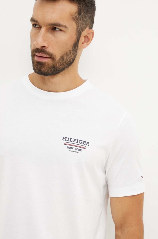Бавовняна футболка Tommy Hilfiger бавовна білий MW0MW36208
