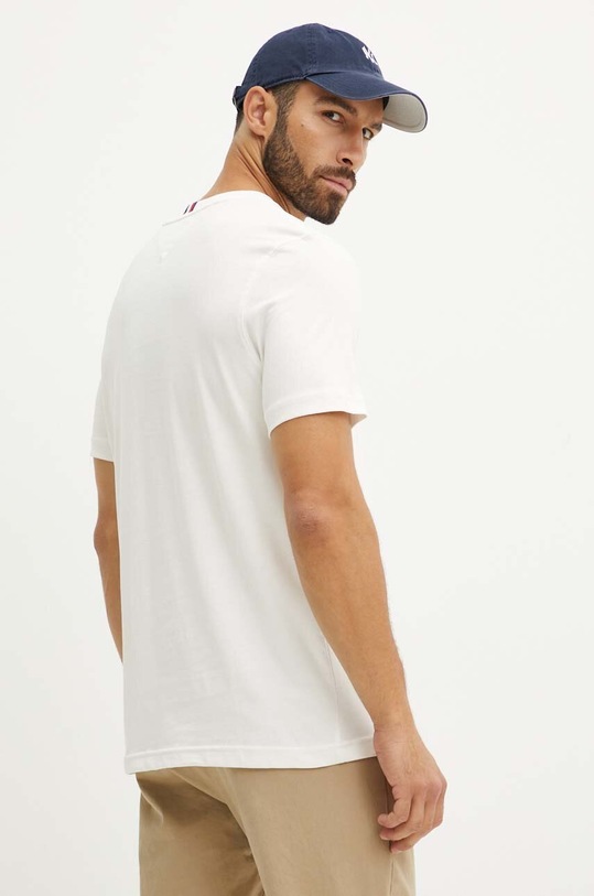 Βαμβακερό μπλουζάκι Tommy Hilfiger MW0MW36210 μπεζ AW24