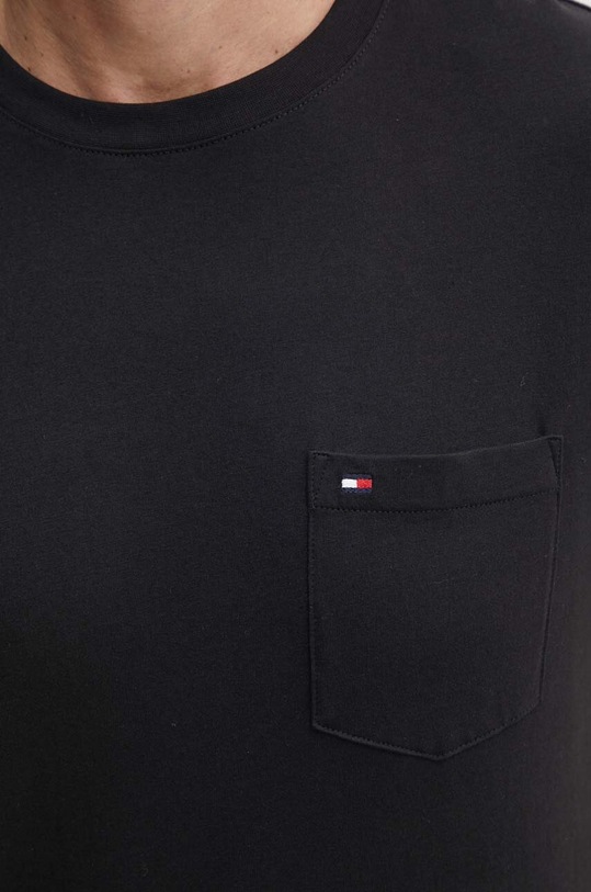 Pamučna majica Tommy Hilfiger crna MW0MW36220