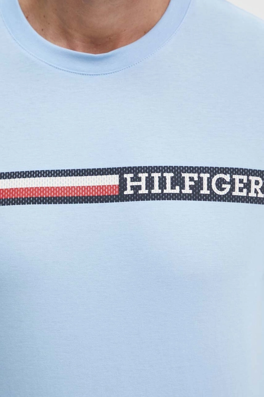 Хлопковая футболка Tommy Hilfiger голубой MW0MW36739