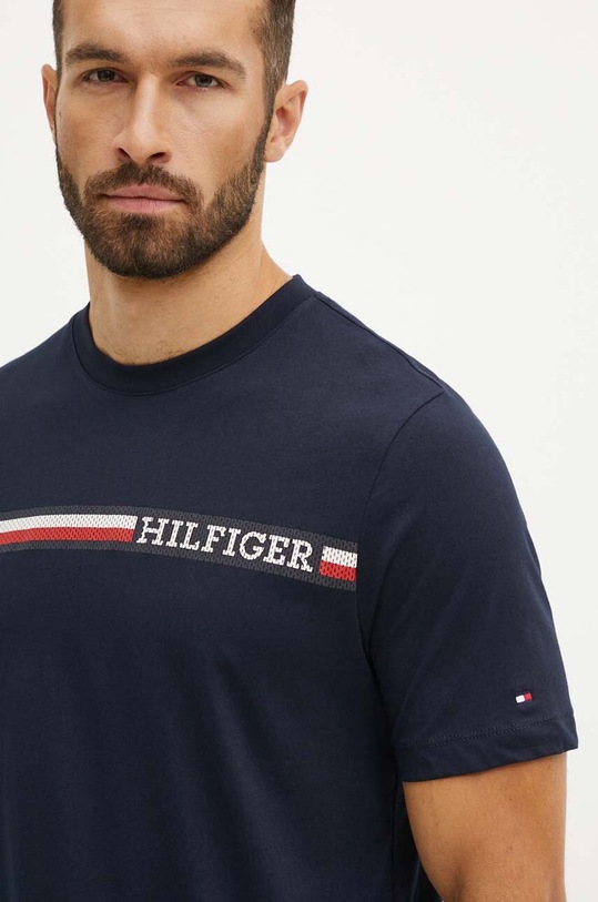 Odzież Tommy Hilfiger t-shirt bawełniany MW0MW36739 granatowy