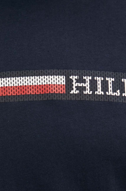 Tommy Hilfiger t-shirt bawełniany granatowy MW0MW36739