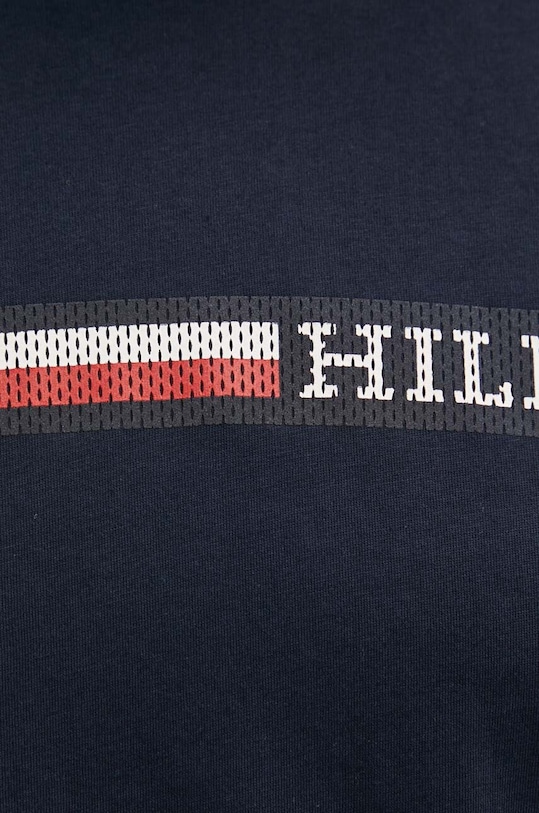 Tommy Hilfiger t-shirt bawełniany granatowy MW0MW36739