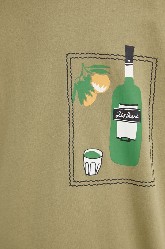Les Deux tricou din bumbac LDM101174 verde
