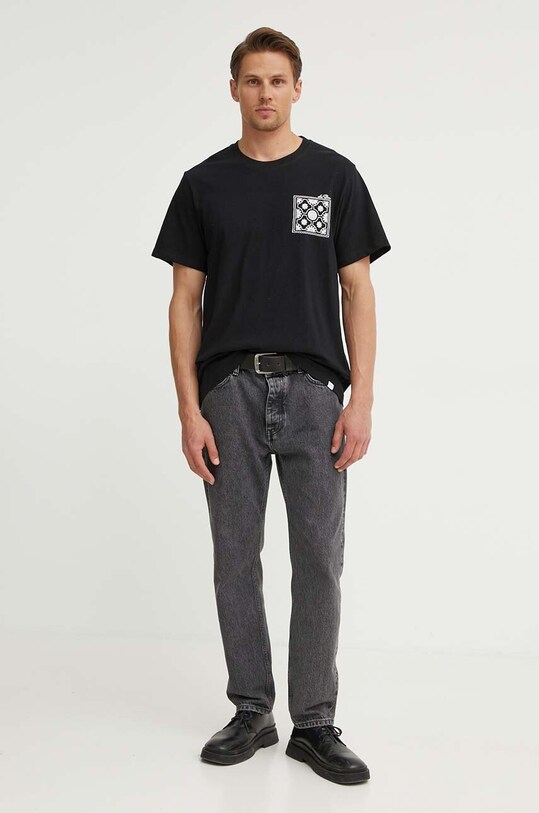 Футболка с примесью льна Les Deux LDM101176 чёрный AW24