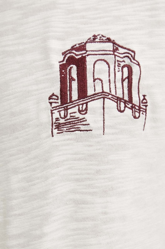 Les Deux t-shirt bawełniany LDM101177 beżowy