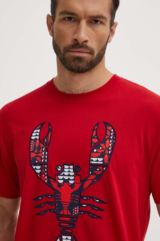 Bavlněné tričko Vilebrequin TARECK TRKAP331 červená AW24