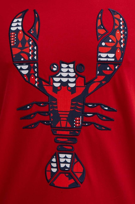 Bavlněné tričko Vilebrequin TARECK červená TRKAP331