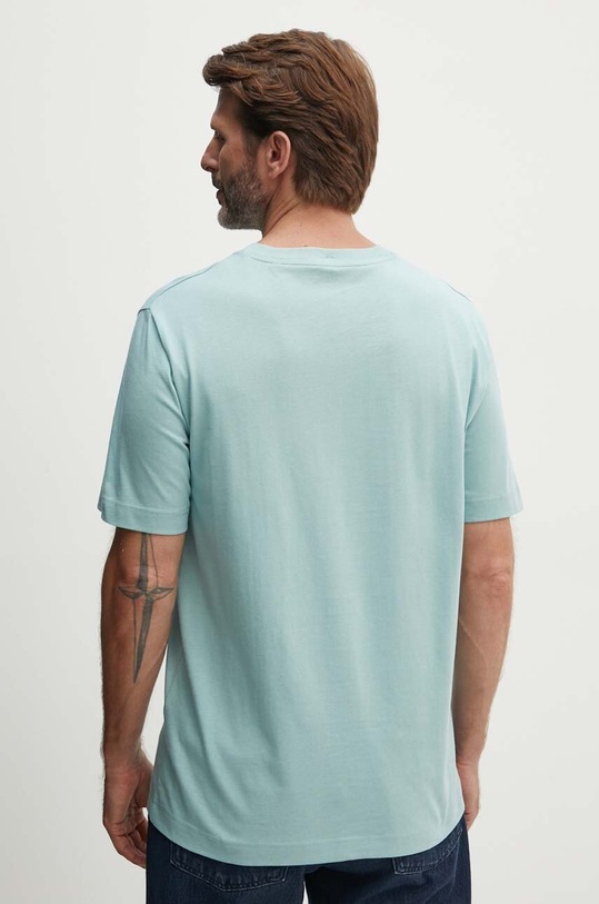 Odzież Marc O'Polo t-shirt bawełniany 426201251382 turkusowy