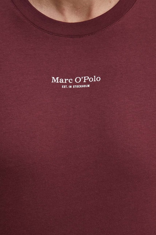 Bavlněné tričko Marc O'Polo burgundské 426201251382