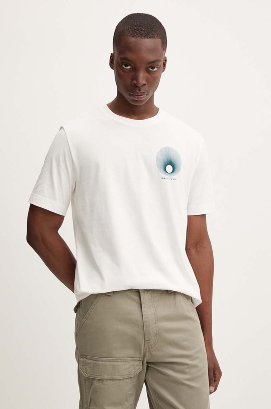 Marc O'Polo tricou din bumbac print alb 426201251468