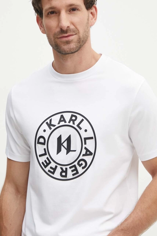 Karl Lagerfeld t-shirt regular biały 543221.755080