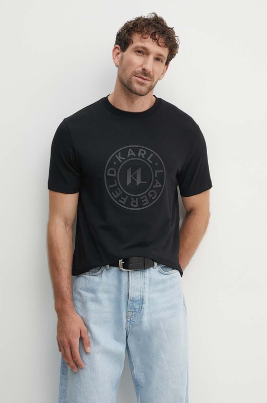 Karl Lagerfeld t-shirt regular czarny 543221.755080