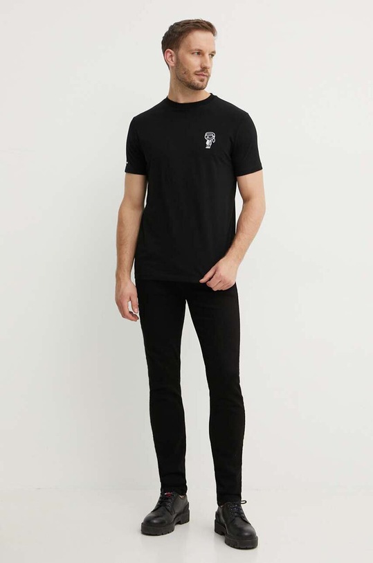 Karl Lagerfeld t-shirt 543221.755400 czarny AW24
