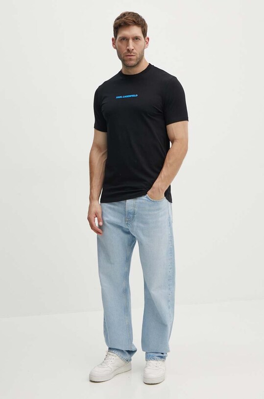 Karl Lagerfeld tricou 543221.755402 negru AW24
