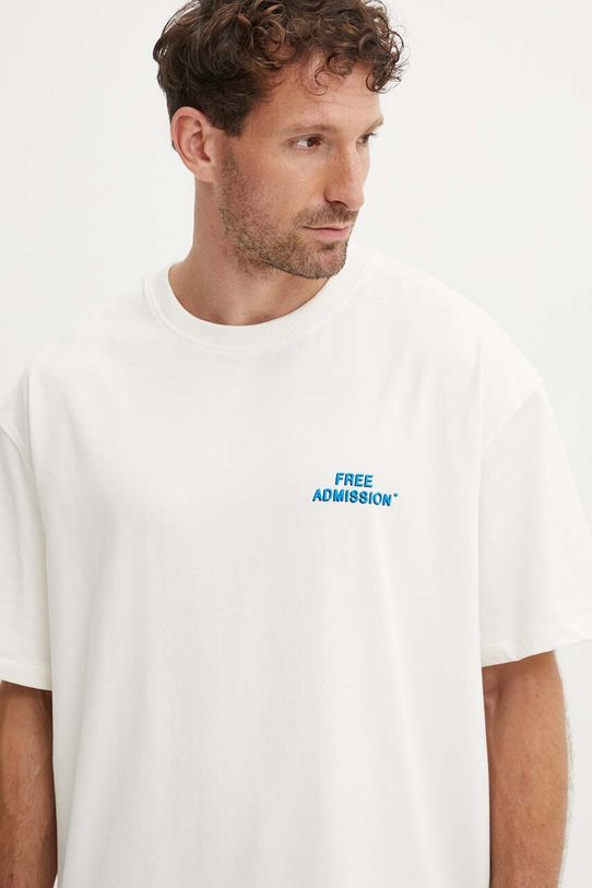 Хлопковая футболка Les Deux бежевый LDM101197