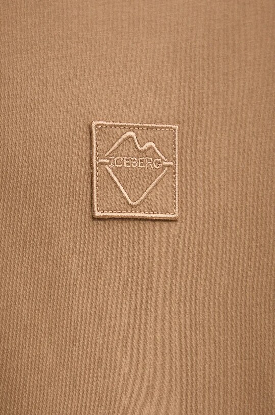 Iceberg t-shirt bawełniany F02E.6327 beżowy