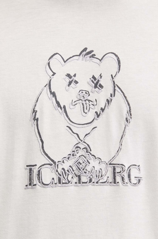 Iceberg tricou din bumbac F010.6306 alb