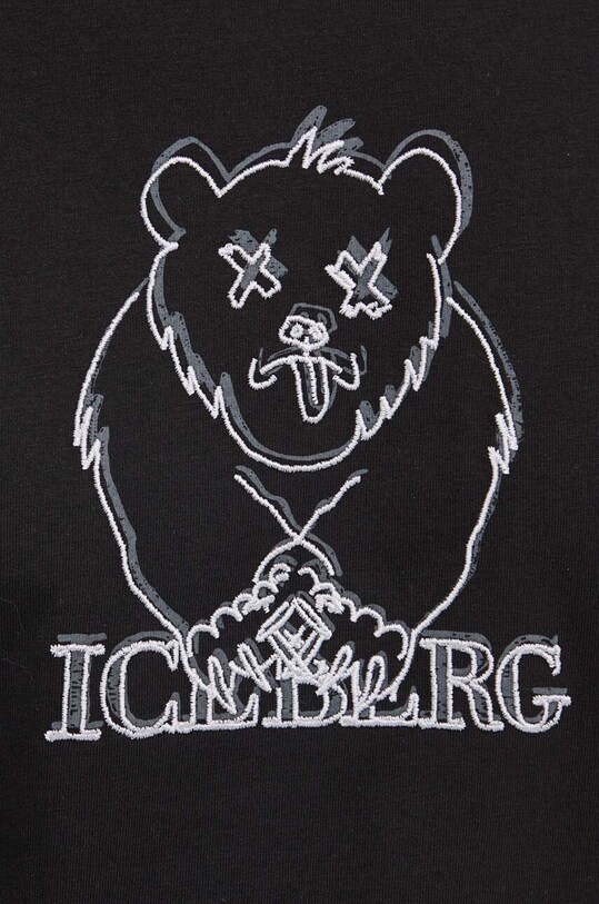 Iceberg t-shirt bawełniany F010.6306 czarny