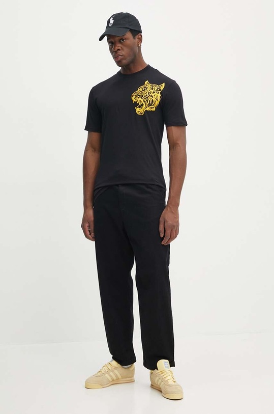 PLEIN SPORT t-shirt in cotone FADC.MTK7550.STE003N nero AW24