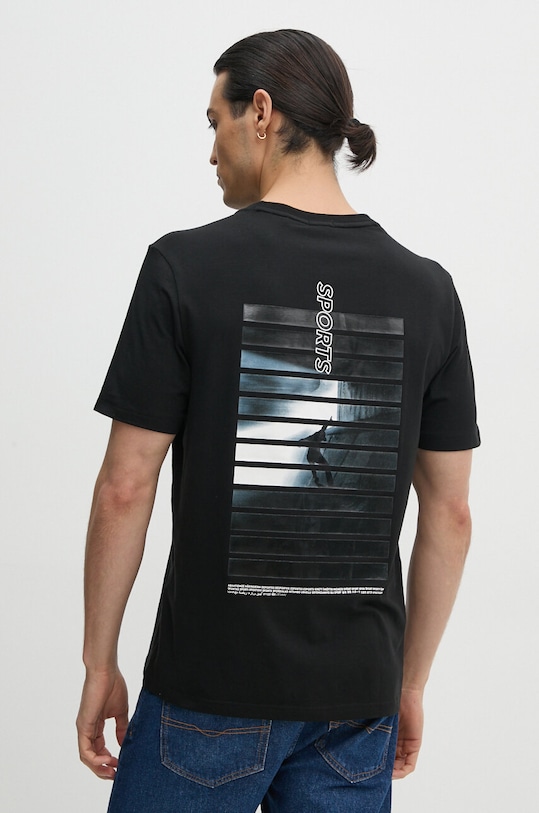 Tričko Boss Green potisk černá 50519348