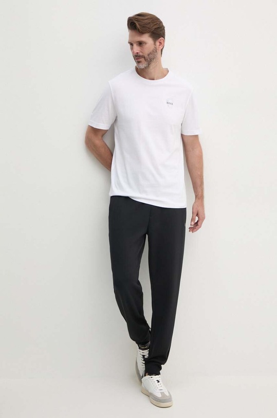 Bavlněné tričko Boss Green 50519364 bílá AW24
