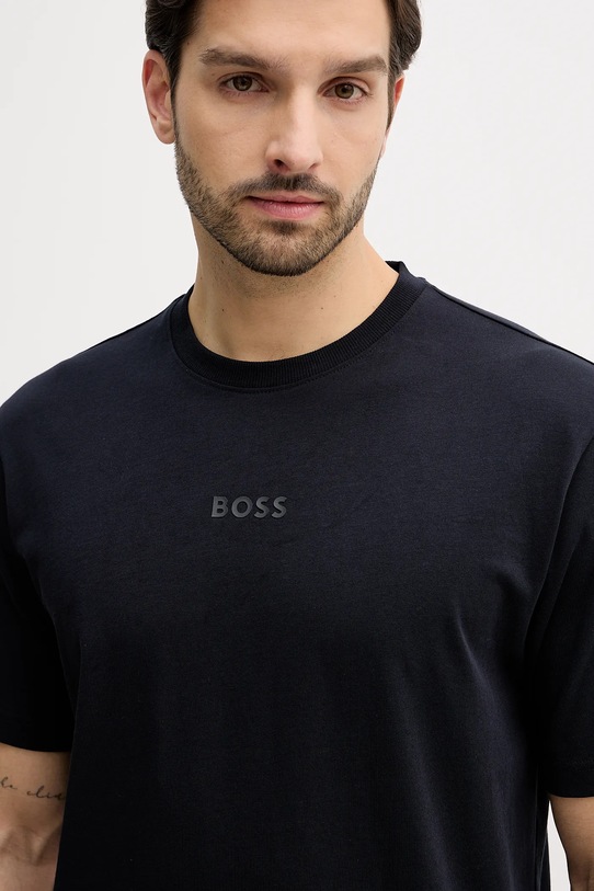BOSS Green t-shirt bawełniany Tee 10 granatowy 50519368