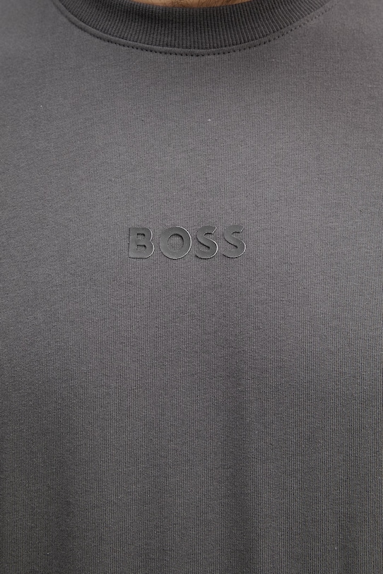 BOSS Green T-shirt męski bawełniany Tee 10 50519368 szary