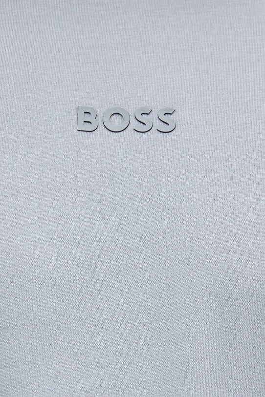 BOSS Green pamut póló 50519368 kék