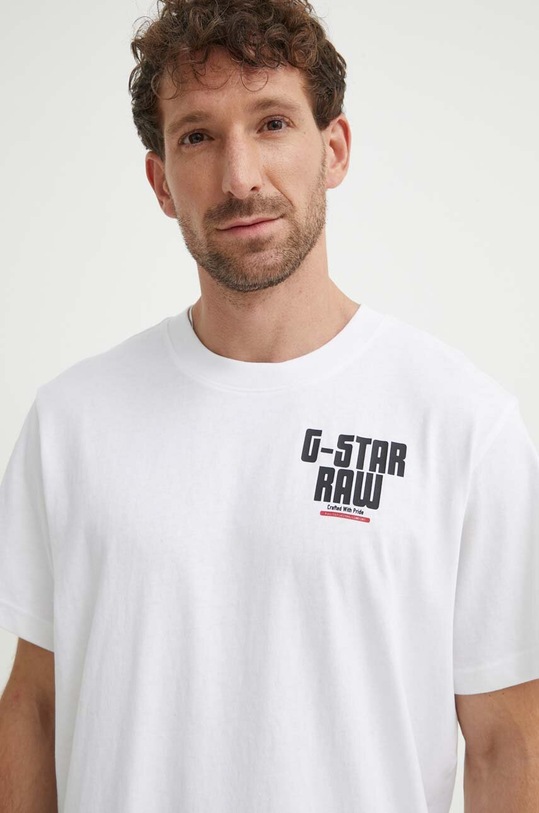 G-Star t-shirt bawełniany biały D24690.C336