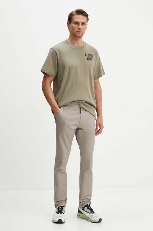 G-Star t-shirt bawełniany D24690.C336 zielony AW24