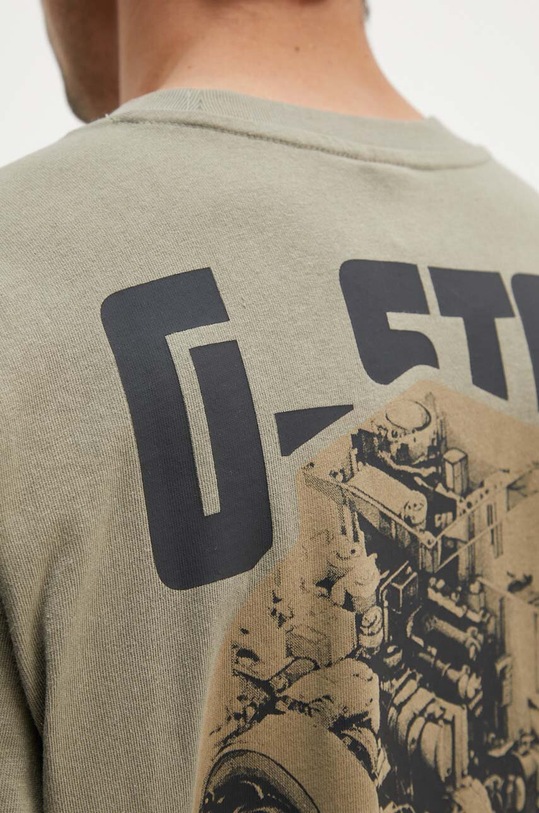 G-Star t-shirt bawełniany D24690.C336 zielony