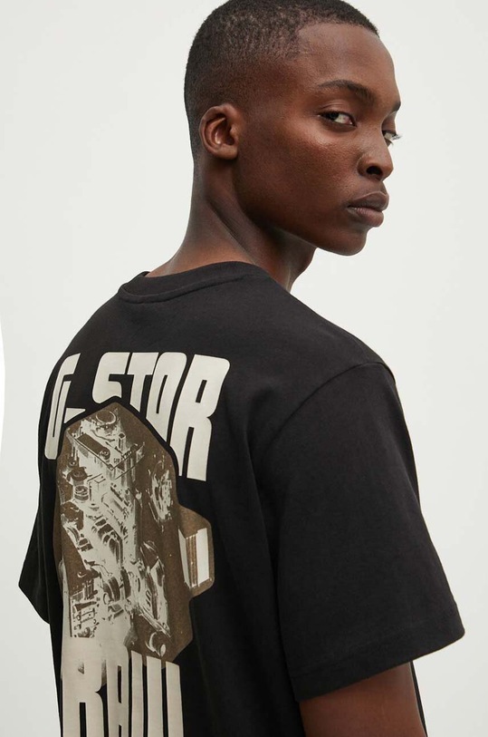 Bavlnené tričko G-Star relaxed čierna D24690.C336