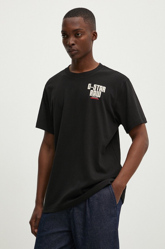 Oblečenie Bavlnené tričko G-Star D24690.C336 čierna