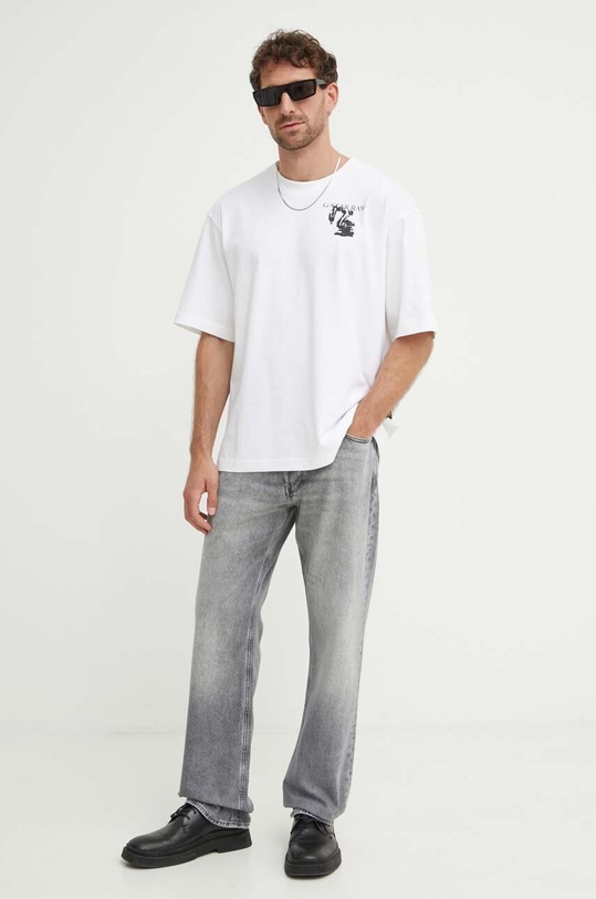 G-Star t-shirt bawełniany D24691.C784 biały AW24