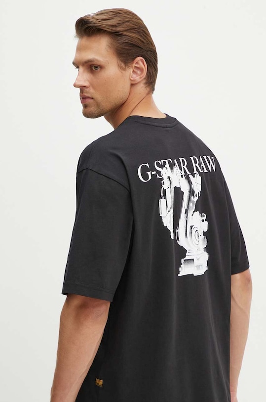 Bavlněné tričko G-Star černá D24691.C784