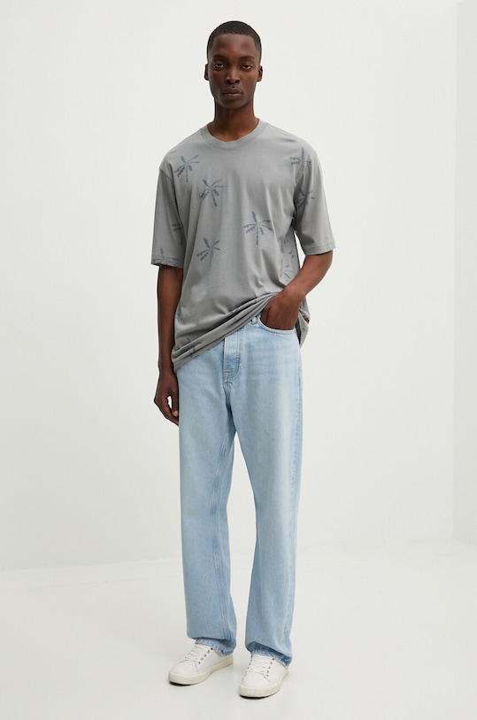 Bavlněné tričko G-Star D24692.C334 šedá AW24