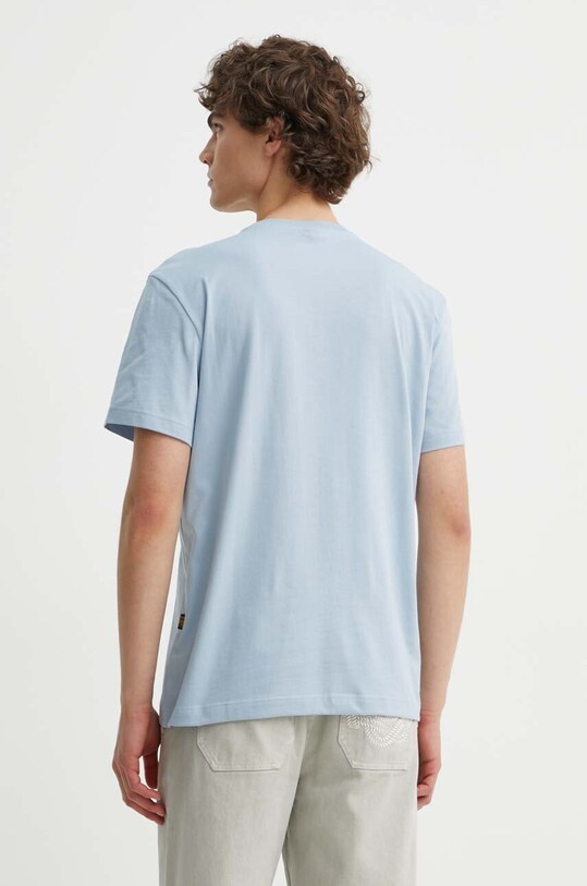 Îmbrăcăminte G-Star tricou din bumbac D24681.336 albastru