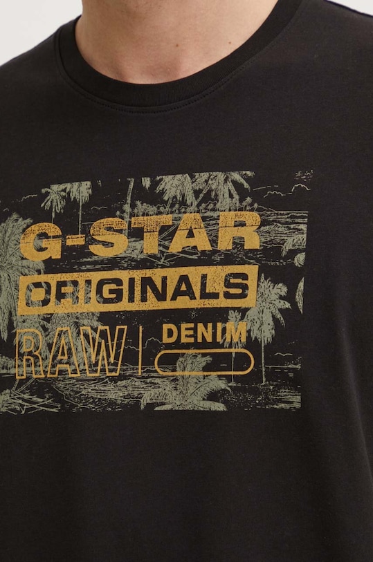G-Star t-shirt bawełniany D24682.C506 czarny