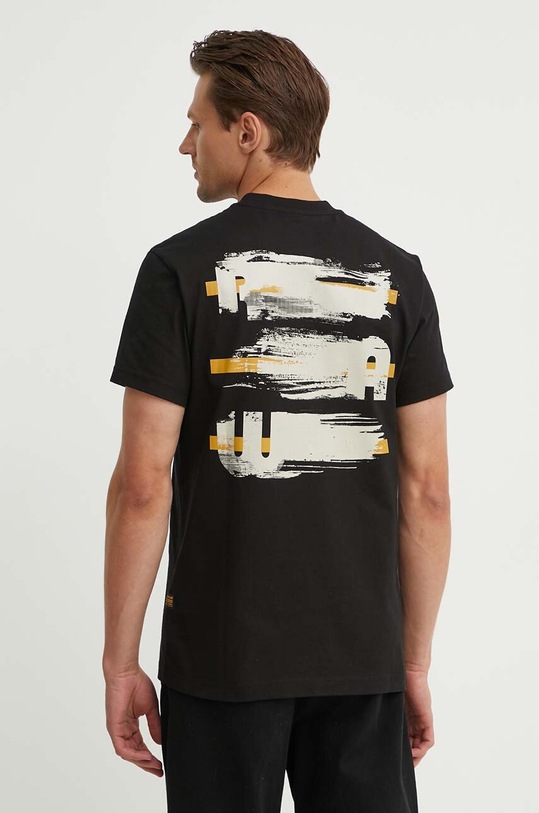G-Star t-shirt bawełniany czarny D24684.C336
