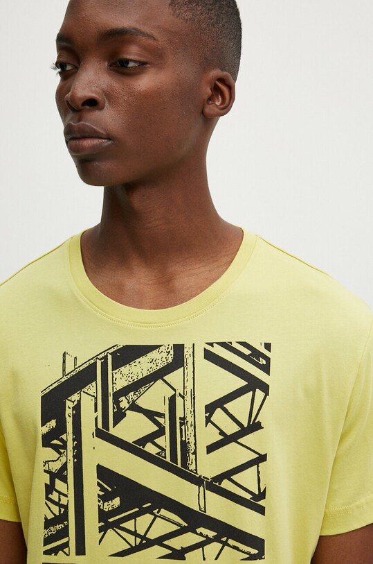 G-Star t-shirt bawełniany zielony D24685.C506