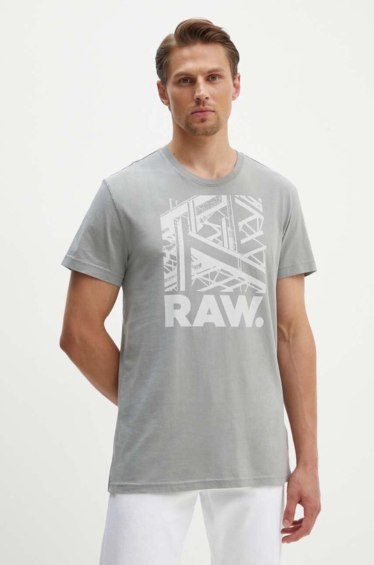Bavlnené tričko G-Star D24685.C506 sivá AW24