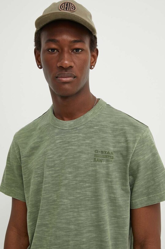 G-Star tricou din bumbac verde D24688.B256