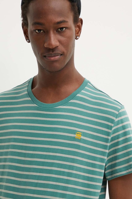 G-Star t-shirt bawełniany D24941.C339 zielony AW24