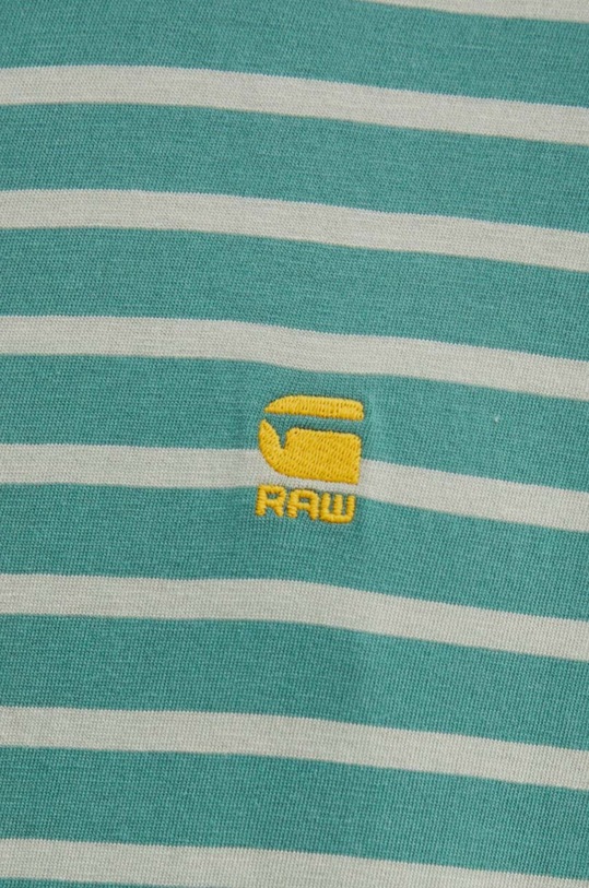 G-Star t-shirt bawełniany zielony D24941.C339