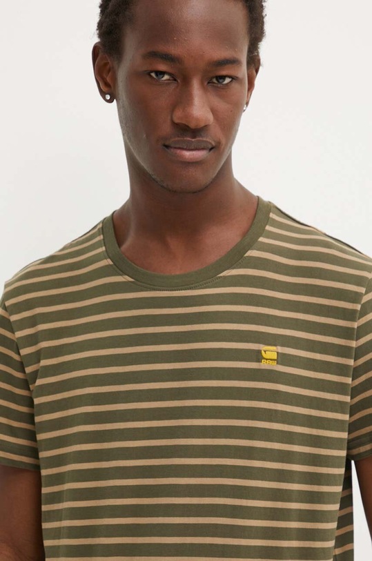 Bavlnené tričko G-Star zelená D24941.C339